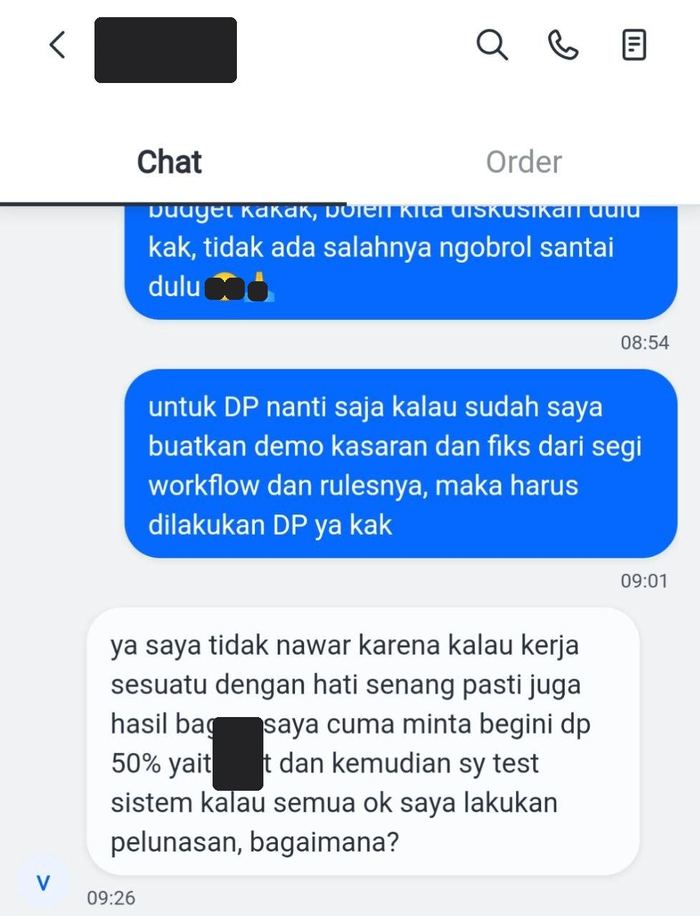 Bukti project klien 2